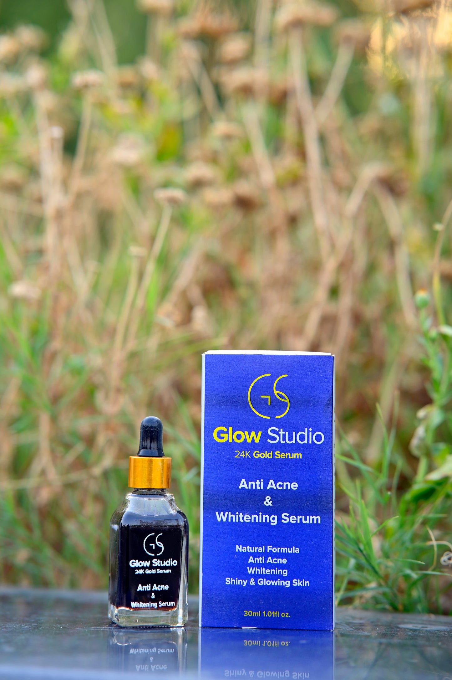 Glow Studio 24K Gold Serum – Anti-Acne & Whitening Treatment (30ml)